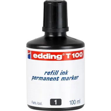 edding, EDDING Tinte 100ml T-100-1 schwarz