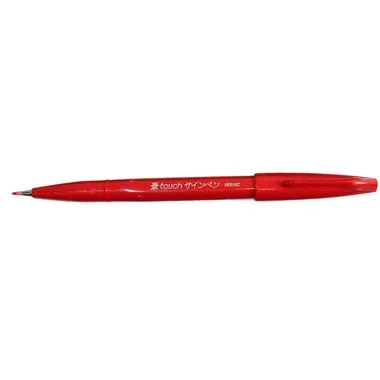 Pentel, PENTEL Brush Sign Pen SES15C-B rot