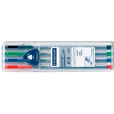 STAEDTLER, STAEDTLER Feinschr. triplus 334 0,3mm 334 SB4 4 Farben ass.