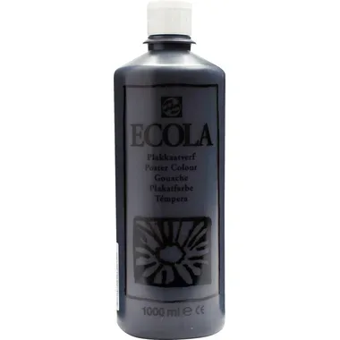 Talens, TALENS Plakatfarbe 1000ml 0971-7000 schwarz