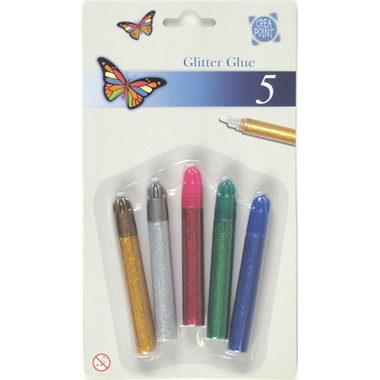 CREA-POINT, CREA-POINT Glitter Glue 280951 5 Farben