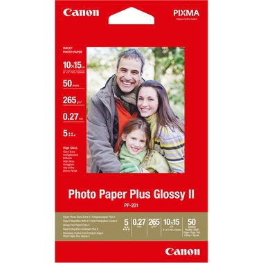 Canon, CANON Photo Paper Plus 265g 10x15cm PP2014x6 InkJet glossy II 50 Blatt