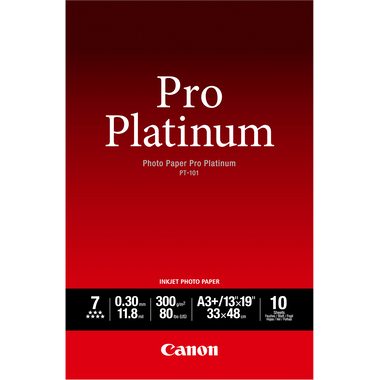 Canon, CANON Pro Platinum Photo Paper A3+ PT101A3+ InkJet glossy 300g 10 Blatt