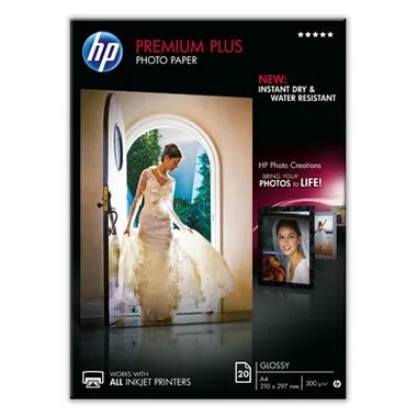 HP, HP Premium Plus Photo Paper A4 CR672A InkJet 300g, glossy 20 Blatt