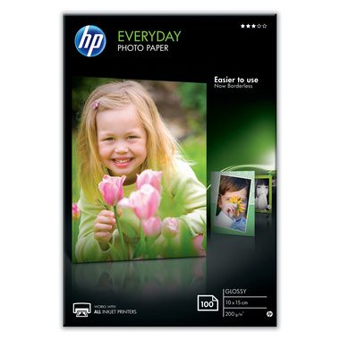 HP, HP Everyday Photo Paper 10x15cm CR757A InkJet, glossy 200g 100 Blatt