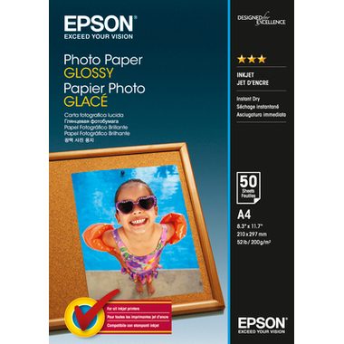 Epson, EPSON Photo Paper Glossy A4 S042539 InkJet 200g 50 Blatt