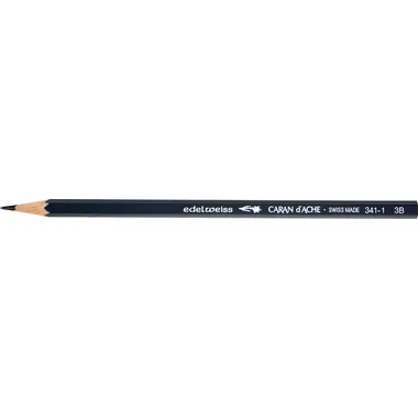 Caran d'Ache, CARAN D'ACHE Schulbleistift Edelweiss 3B 341.271 grau