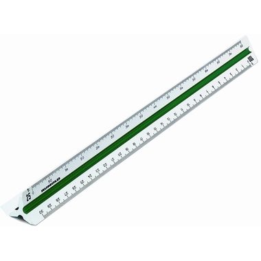 RUMOLD, RUMOLD Dreikant-Massst&auml;be 30cm 150/2/30 weiss