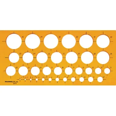 RUMOLD, RUMOLD Kreisschablone 2810 270x130x2mm