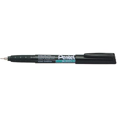 Pentel, PENTEL Super Fine Green Label 0,4mm NMF50-AO schwarz