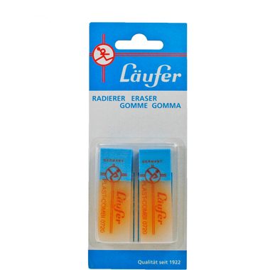 Läufer, L&Auml;UFER Radierer Plast Combi 69849 2 St&uuml;ck 65x21x12mm