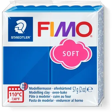 STAEDTLER, FIMO Knete Soft 57g 8020-37 blau