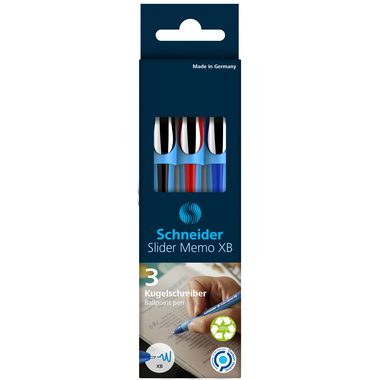 Schneider, Schneider Kugelschreiber Memo 3er Set
