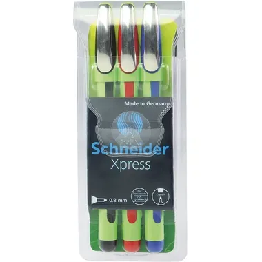 Schneider, SCHNEIDER Fineliner Xpress 190093 3 Farben
