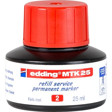 edding, edding MTK 25 Nachfülltinte Rot 1 à 25 ml
