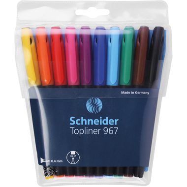 Schneider, SCHNEIDER Topliner 196790 10 Farben, Etui