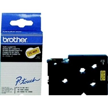 PTOUCH, PTOUCH Band, laminiert schwarz/gelb TC-601 PT-3000 12 mm