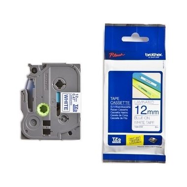 PTOUCH, PTOUCH Band, laminiert blau/weiss TZe-233 PT-1280VP 12 mm