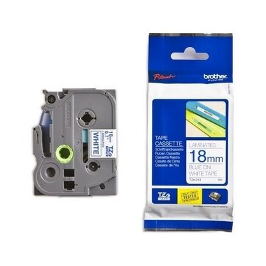 PTOUCH, PTOUCH Band, laminiert blau/weiss TZe-243 PT-2450DX 18 mm