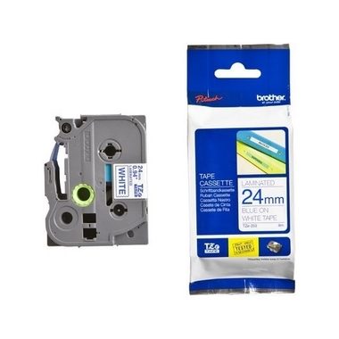 PTOUCH, PTOUCH Band, laminiert blau/weiss TZe-253 PT-2450DX 24 mm