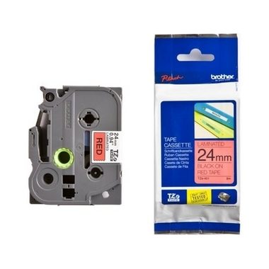 PTOUCH, PTOUCH Band, laminiert schwarz/rot TZe-451 PT-2450DX 24 mm