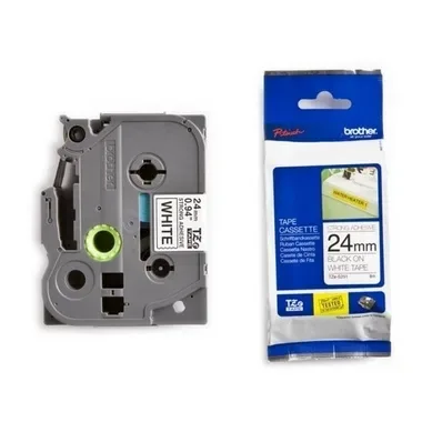 PTOUCH, PTOUCH Band, strong/adh.schwarz/weiss TZe-S251 PT-300 24 mm