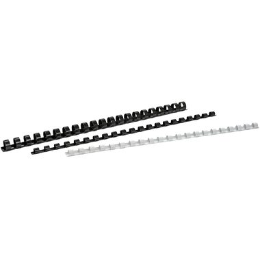 BÜROLINE, B&Uuml;ROLINE Plastikbinder&uuml;cken 12mm A4 351391 rot 100 St&uuml;ck