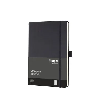 CONCEPTUM, CONCEPTUM Notizbuch A5 CO121 kariert, 80g, 194 Bl. schwarz