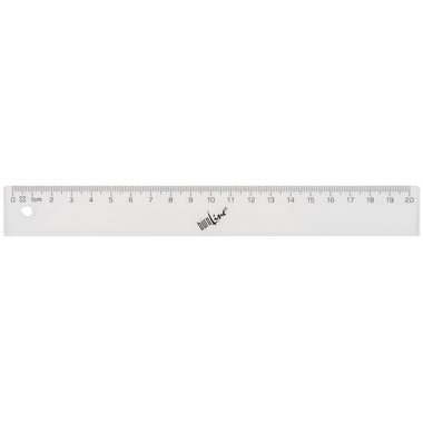 BÜROLINE, B&Uuml;ROLINE Massstab 20cm 303401 unzerbrechlich transparent