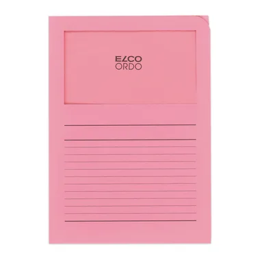 Elco, ELCO Sichth&uuml;lle Ordo 120g A4 29489.51 rosa, Fenster 100 St&uuml;ck