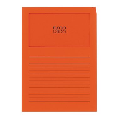 Elco, ELCO Sichth&uuml;lle Ordo 120g A4 29489.82 orange, Fenster 100 St&uuml;ck