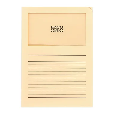 Elco, ELCO Sichth&uuml;lle Ordo 120g A4 29489.41 hellchamois, Fenster 100 St&uuml;ck