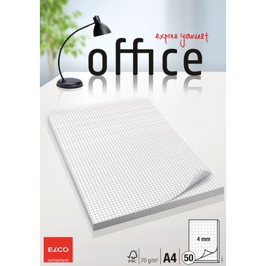 Elco, ELCO Schreibblock Office A4 74403.17 kariert, 70g 50 Blatt