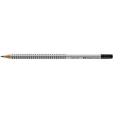 Faber-Castell, FABER-CASTELL Bleistift GRIP 2001 HB 117200 mit Radierer