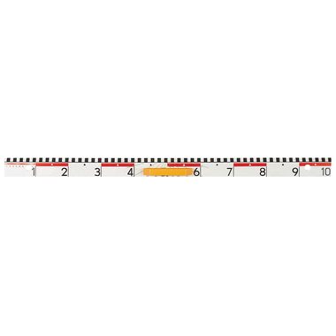 SIECO, SIECO Wandtafellineal 100cm 332100 weiss, mit Griff