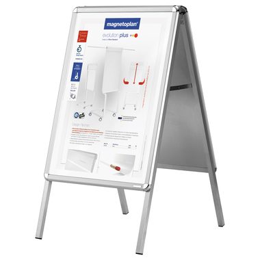 magnetoplan, MAGNETOPLAN Plakatst&auml;nder DIN A2 00015 mit Klapprahmen 465x642mm