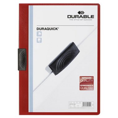 DURABLE, DURABLE Klemmhefter DURAQUICK A4 227003 rot