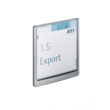 DURABLE, DURABLE T&uuml;rschild Click Sign 486237 graphit,Kunststoff 149x148.5mm