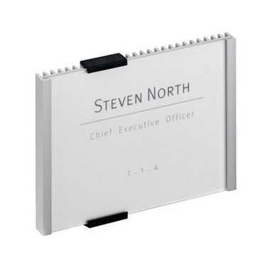 DURABLE, DURABLE T&uuml;rschild Info Sign 480123 silber, aluminium 149x105.5mm