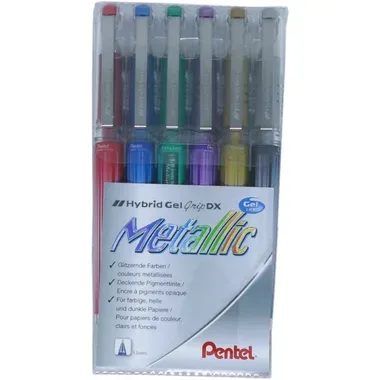 Pentel, PENTEL Roller Hybrid Gel Grip 1.0mm K230M-6 6-farbig ass.
