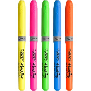 BIC, BIC Highlighter Grip 896055 ass. 5 St&uuml;ck
