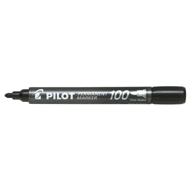 Pilot, PILOT Permanent Marker 100 1mm SCA-100-B Rundspitze schwarz