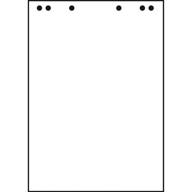 LANDRÉ, LANDRE Flipchartbl&ouml;cke blanko 20 Bl 10050588 80g, recycl, 68x99 cm 5 Stk.