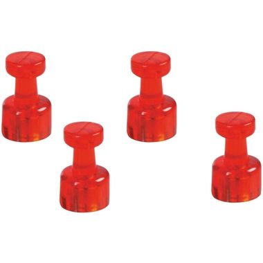 magnetoplan, MAGNETOPLAN magnet. Memohalter 18x11mm 1666118 rot 4 Stk.