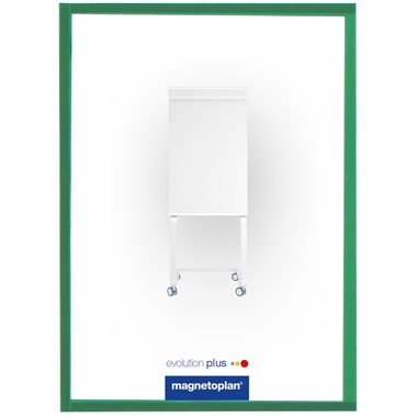 magnetoplan, MAGNETOPLAN Magnetrahmen magnetofix A4 1130305 gr&uuml;n 5 Stk.
