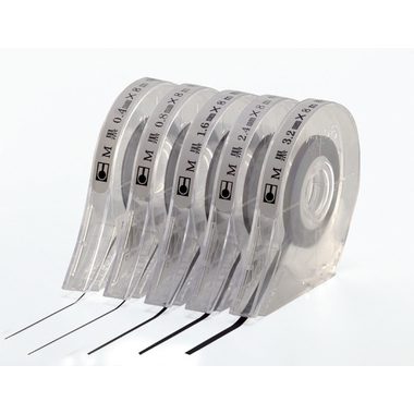 magnetoplan, MAGNETOPLAN Zeichenband 2,4mm 40103 schwarz, selbstkl.