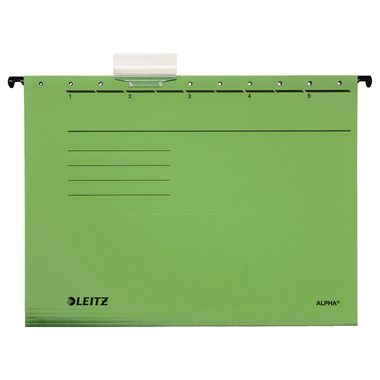 Leitz, LEITZ H&auml;ngemappe Alpha A4 19853055 gr&uuml;n 5 St&uuml;ck