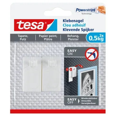 tesa, TESA Klebenagel 2x0,5 kg 777720000 Tapete & Putz