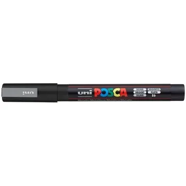 uni-ball, UNI-BALL Posca Marker 0,9-1,3mm PC-3M SILVER silber, Rundspitze