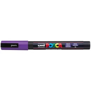 uni-ball, UNI-BALL Posca Marker 0,9-1,3mm PC-3M VIOLET violett, Rundspitze